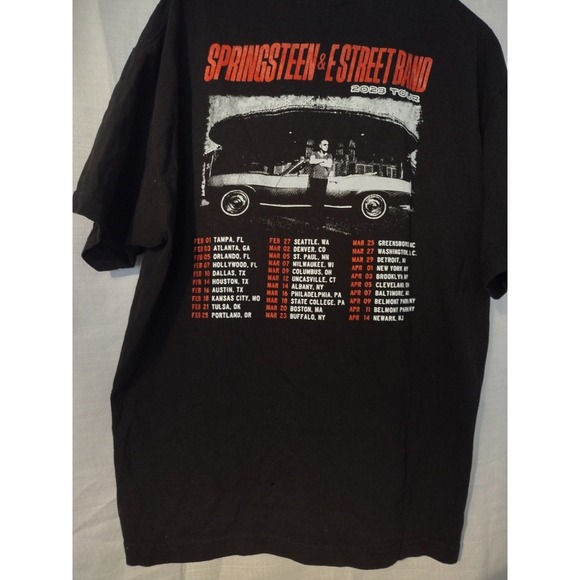 Springsteen & E Street Band 2023 Tour concert memorabilia T Shirt Unisex Large - Picture 2 of 4